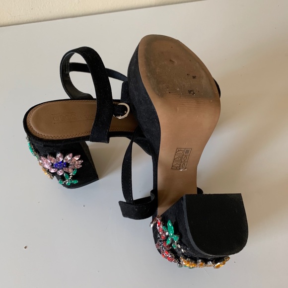ASOS flower gem detail platform heels 8 - Picture 5 of 6
